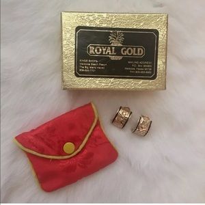 14K Gold Traditional Hawaiian Earrings